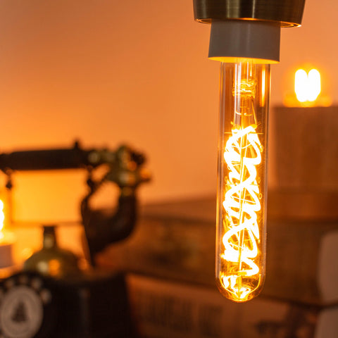 10pcs T20/T6 Tubular LED Bulb E14 220V Dimmable Vintage Spiral LED Filament Light Bulb Edison Retro Lamps for Chandelier Pendant