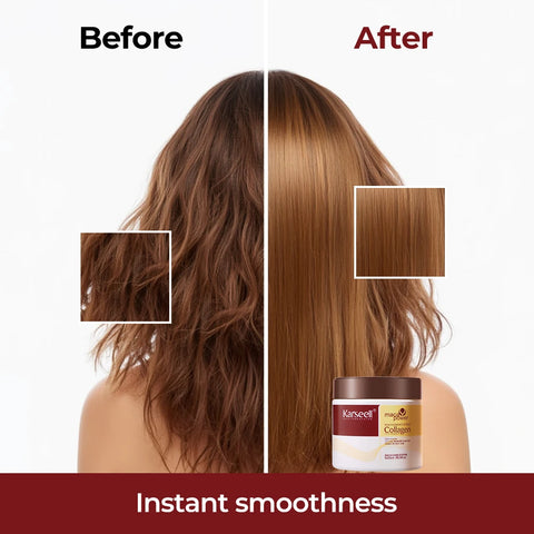Karseell Collagen Hair Mask 16.90 fl.oz 500ml Deep Repair Maca Essence Repair Collagen for Dry Damaged Hair All Hair Type