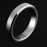 Tigrade 4/6/8mm Unisex Ring Silver Color Brushed Tungsten Carbide Rings For Women Couple Wedding Band Men Anels Dropshipping
