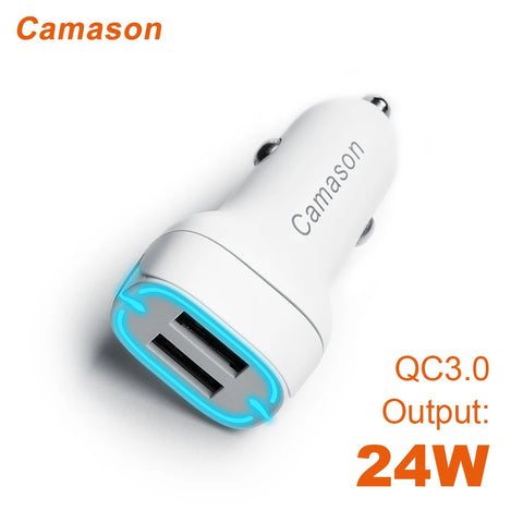 Camason 45W Car Quick Charger USB Type C Charge For iphone Xiaomi Huawei phone PD QC 3.0 24V/12V Fast Charging Adapter products