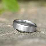 Tigrade 4/6/8mm Unisex Ring Silver Color Brushed Tungsten Carbide Rings For Women Couple Wedding Band Men Anels Dropshipping
