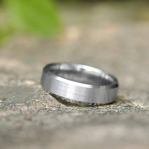 Tigrade 4/6/8mm Unisex Ring Silver Color Brushed Tungsten Carbide Rings For Women Couple Wedding Band Men Anels Dropshipping