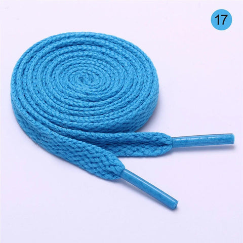 26 Colors Shoelaces Red Yellow Black Flat Laces Sneaker Shoestring No Elasticity Shoelace Women Lacet Shoe Accessories Orange