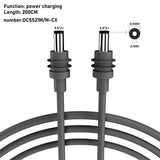 For Starlink Mini Cable 2M(6.6ft) Starlink Mini DC Power Type-C Input Replacement cable Waterproof Outerdoor Barrel Jack Chargin