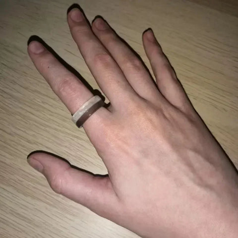 2024 Korean Wave New Felix Ring Acrylic Ring Fashion Candy Color Transparent Resin Men's and Women's Size 7 and 9 Jewelry