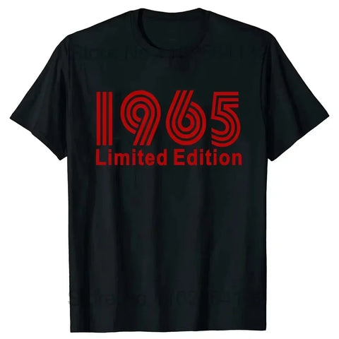 2025 Funny 60th Tee Vintage Legends Born in 1965 60 Years Old Party Women T Shirts Summer Cotton Birthday Gift Idea Men T-shirt