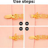 1Pc Dress Clips Back Cinch Sweater Shirt Clips Vintage Shawl Clips Cinch Clip Brooch Clips Cardigan Clips for Women Clothing