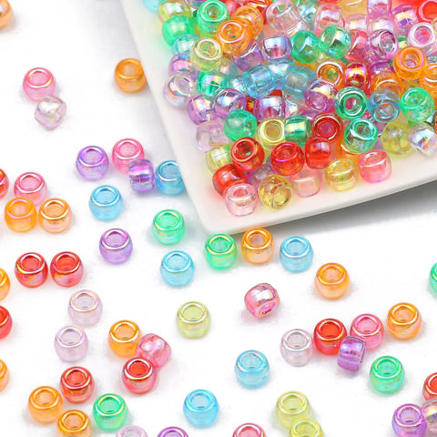 1000pcs Multi-colored Large Hole Pony Beads For Jewelry Making DIY Kids Crafts Friendship Bracelets Beading Keychains Supplies