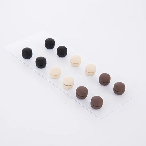 12pcs/lot Safe Macaron Color Hijab Brooch Strong Metal Plating Magnetic Hijab Clip No Hole Pins Brooches Magnet For Muslim