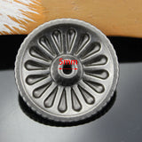 5PCS Vintage Silver Metal Decorative Buckle DIY Leathercraft Screw Fastening Belt Conchos Button Handmade Sewing Accessories