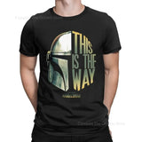 This Is The Way Helmet Men T-Shirt The Mandalorian Print Pattern Oversize Vintage Tee Hip Hop T-Shirt Cotton Casual Top Clothing