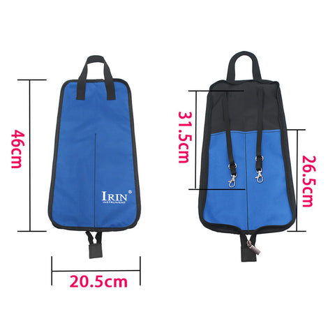 IRIN DrumStick Bag Ethnic Style Oxford Cloth Drumstick Thicken Case Large Capacity Handbag Percussion Instrument Accessories
