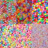1000pcs Multi-colored Large Hole Pony Beads For Jewelry Making DIY Kids Crafts Friendship Bracelets Beading Keychains Supplies