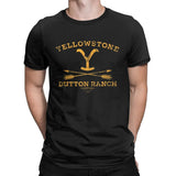 Vintage Yellow Stones T-Shirt Men Dutton Ranch Arrows Crewneck Cotton T Shirt US TV Shows Short Sleeve Tee Plus Size Merchandise