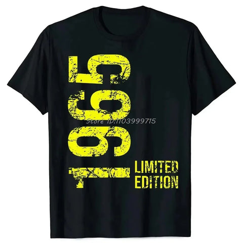 2025 Funny 60th Tee Vintage Legends Born in 1965 60 Years Old Party Women T Shirts Summer Cotton Birthday Gift Idea Men T-shirt