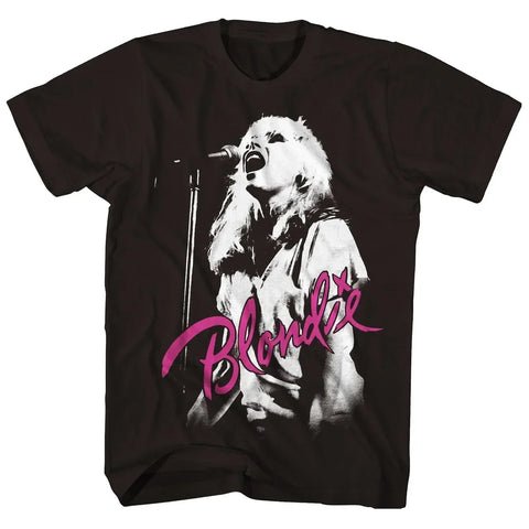 2024 New in Blondie Punk Rock Band 1960s Girl Band Vintage Loose T-Shirt Women'S T-Shirt Black Oversized T Shirts