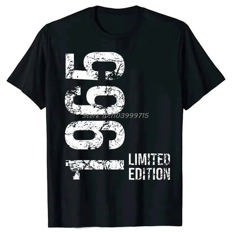 2025 Funny 60th Tee Vintage Legends Born in 1965 60 Years Old Party Women T Shirts Summer Cotton Birthday Gift Idea Men T-shirt