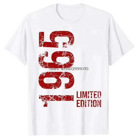 2025 Funny 60th Tee Vintage Legends Born in 1965 60 Years Old Party Women T Shirts Summer Cotton Birthday Gift Idea Men T-shirt
