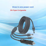 For Starlink Mini 3in1 DC To TypeC/DC/car Charging Power Cable IP65 Waterproof 3in1 To Typec  2464-20AWG Cable For Starlink Mini