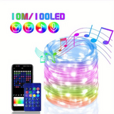 LED String Light Bluetooth Fairy Light USB 5V 20m 10m 5m Dreamcolor Music Sync Party Garland Decor