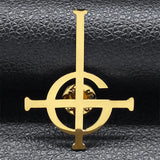 Ghost BC Nameless Ghoul Band Brooch for Women Men Stainless Steel Silver Color Papa Emeritus Symbol Badge Pin Jewelry BS06