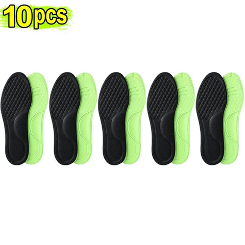 Unisex Soft Memory Foam Orthopedic Insoles Deodorizing Insole For Shoes Sports Absorbs Sweat Soft Antibacterial Shoe Accessories