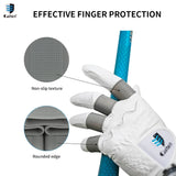 Caiton Golf Finger Protector Sleeve 8pcs Prevents Calluses, Blisters and Cracks for Golf Swing Training (4 Colors Available)