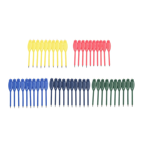20 Pcs Plastic Golf Scoring Pen Pencil Clip with Eraser Score Card Lead Scoring Golfer Accessory Tool Recording Score Golf Pen