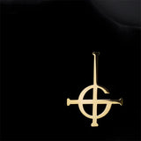 Ghost BC Nameless Ghoul Band Brooch for Women Men Stainless Steel Silver Color Papa Emeritus Symbol Badge Pin Jewelry BS06