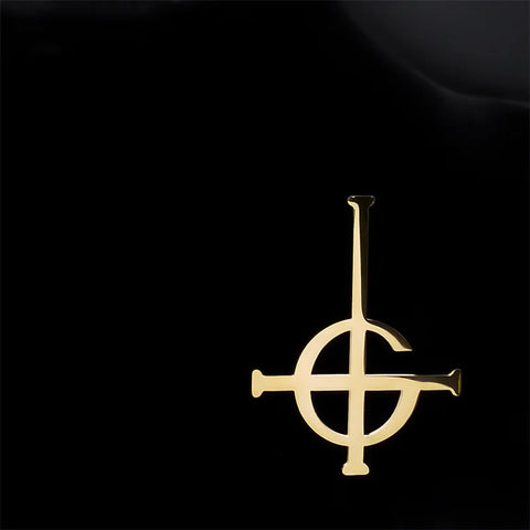Ghost BC Nameless Ghoul Band Brooch for Women Men Stainless Steel Silver Color Papa Emeritus Symbol Badge Pin Jewelry BS06
