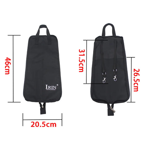 IRIN DrumStick Bag Ethnic Style Oxford Cloth Drumstick Thicken Case Large Capacity Handbag Percussion Instrument Accessories