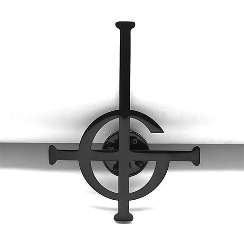Ghost BC Nameless Ghoul Band Brooch for Women Men Stainless Steel Silver Color Papa Emeritus Symbol Badge Pin Jewelry BS06