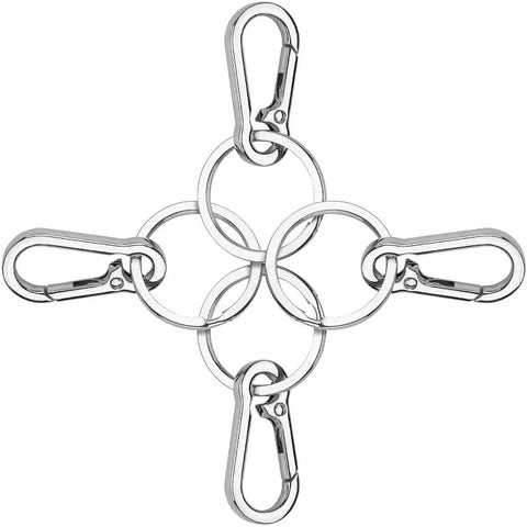 1/5PCS Metal Gourd Buckle Keychain Climbing Hook Car Keychain Strong Carabiner Shape Keychain Accessories Vintage Key Chain Ring