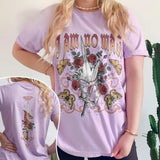 Vintage I Am No Man Cotton Printed Unisex T Shirts High Street Pure Cplor Short Sleeve O Neck Women T Shirt Loose Top Streetwear