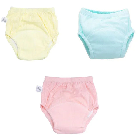 3PCS/LOT Candy Colors Newborn Training Pants Summer Baby Shorts Washable Boy Girls Cloth Diapers Reusable Nappies Infant Panties