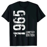 2025 Funny 60th Tee Vintage Legends Born in 1965 60 Years Old Party Women T Shirts Summer Cotton Birthday Gift Idea Men T-shirt