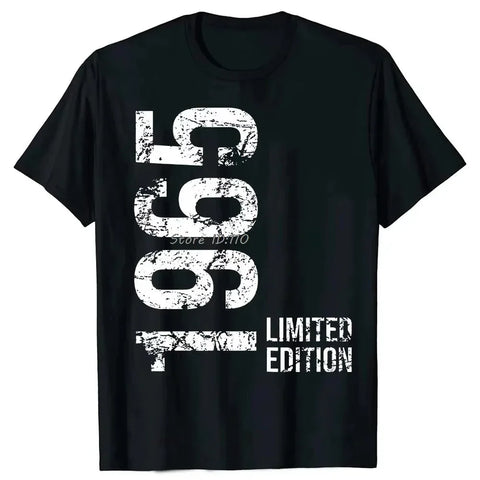 2025 Funny 60th Tee Vintage Legends Born in 1965 60 Years Old Party Women T Shirts Summer Cotton Birthday Gift Idea Men T-shirt