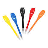 50 Pcs Golf Scoring Pen Plastic Golf Scoring Pencil Clip Score Card Lead Golfer Accessory Tool Recording Golf Supplies 5 Colors