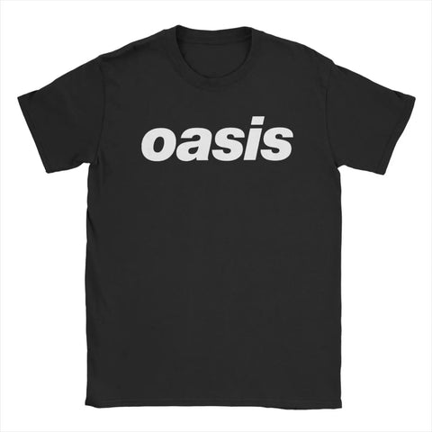 O-Oasis Rock Band T-Shirts for Men Women British Music Albums Vintage Cotton Tees Crew Neck Short Sleeve T Shirt Clothing Tops