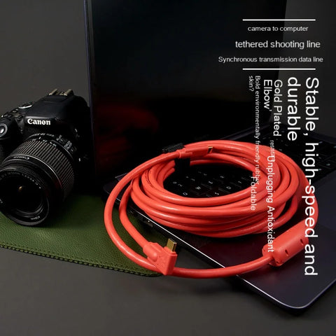 USB C Type-c to Type-c Camera Cable 3m 5m 8m for Cannon EOS R RP SONY A7m3 R3 A7R4 Tethered Shooting line Camera to Computer