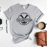 Retro Yellowstone T-shirt Yellowstone Dutton Ranch Shirt Rip Wheeler Unisex Short Sleeve Tees Vintage Tv Show Inspired Fans Tops
