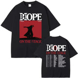 J-Hope Hope on The Stage Tour Tshirts Graphic Print T-shirts Men and Women Fashion Hip Hop Tshirt Casual Short Sleeve T Shirts