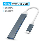 USB C HUB 4K 30Hz Type C to HDMI-compatible PD 87W USB Splitter USB Adapter For Macbook Air Pro USB3.0 HUB TF SD Multi Converter