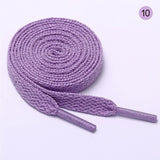 26 Colors Shoelaces Red Yellow Black Flat Laces Sneaker Shoestring No Elasticity Shoelace Women Lacet Shoe Accessories Orange