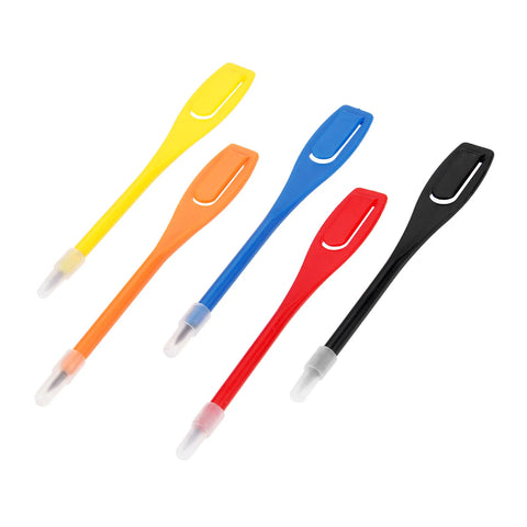 50 Pcs Golf Scoring Pen Plastic Golf Scoring Pencil Clip Score Card Lead Golfer Accessory Tool Recording Golf Supplies 5 Colors