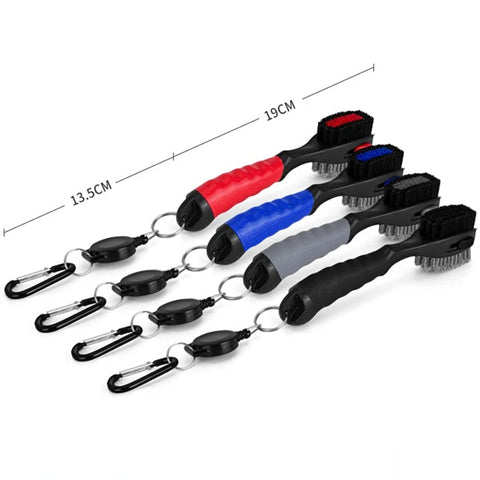 PGM Golf Club Brush Double-sided Clean PP Hair Plus Stianless Steel Portable Hook Golf Accessories SZ007