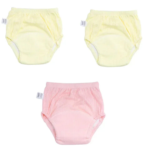 3PCS/LOT Candy Colors Newborn Training Pants Summer Baby Shorts Washable Boy Girls Cloth Diapers Reusable Nappies Infant Panties