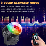 1-4Pcs Aalternating fFashing Light Stage Lamp with Remote Control EU Disco Ball Lamps for Home Room Parties Birthday Wedding Bar