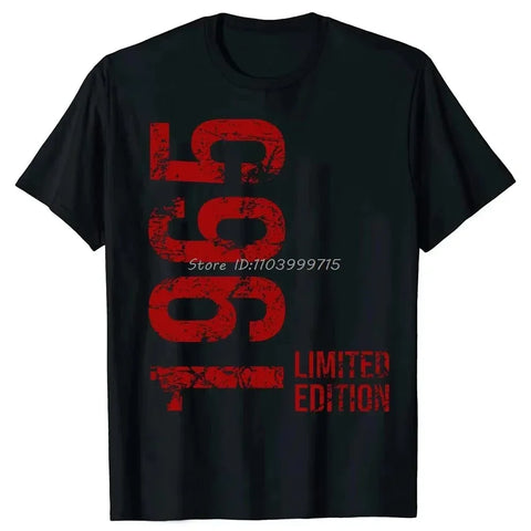 2025 Funny 60th Tee Vintage Legends Born in 1965 60 Years Old Party Women T Shirts Summer Cotton Birthday Gift Idea Men T-shirt