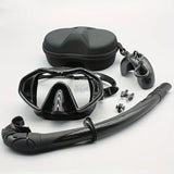 Professional Adult Silicone Waterproof Diving Mask Diving Mirror Anti Fog Floating Diving Set Large Frame Deep Set